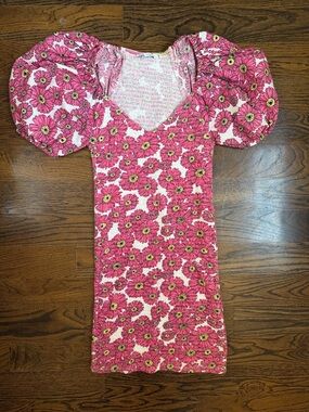 Zara Smocked Mini Dress Size Medium
